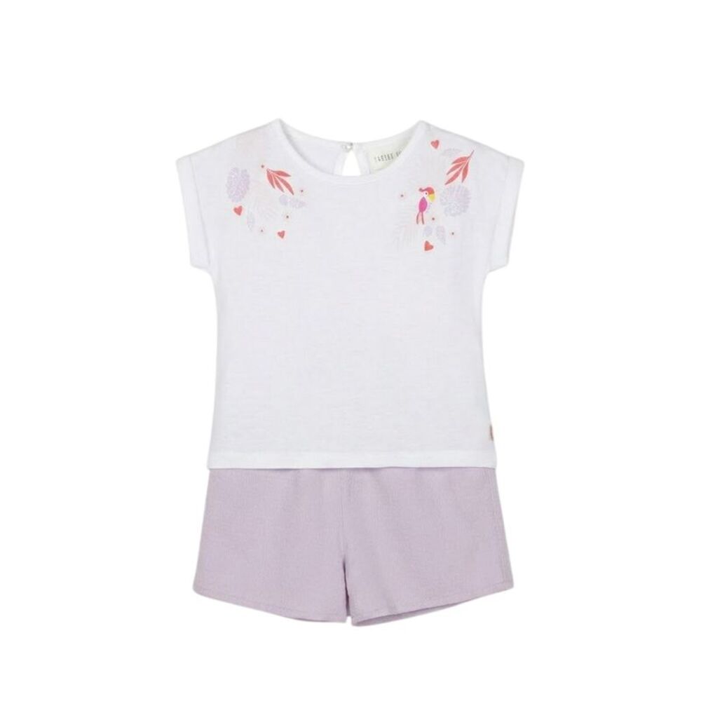 Carrement Beau Childrens/Kids T-Shirt & Shorts Set / White